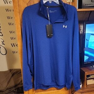 Under Armour Royal Blue Quarter-Zip Pullover Large